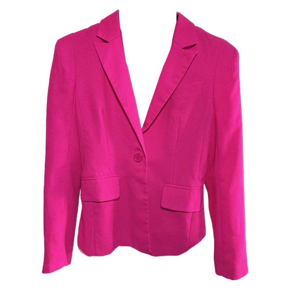 Hot Pink Fitted Blazer | Medium